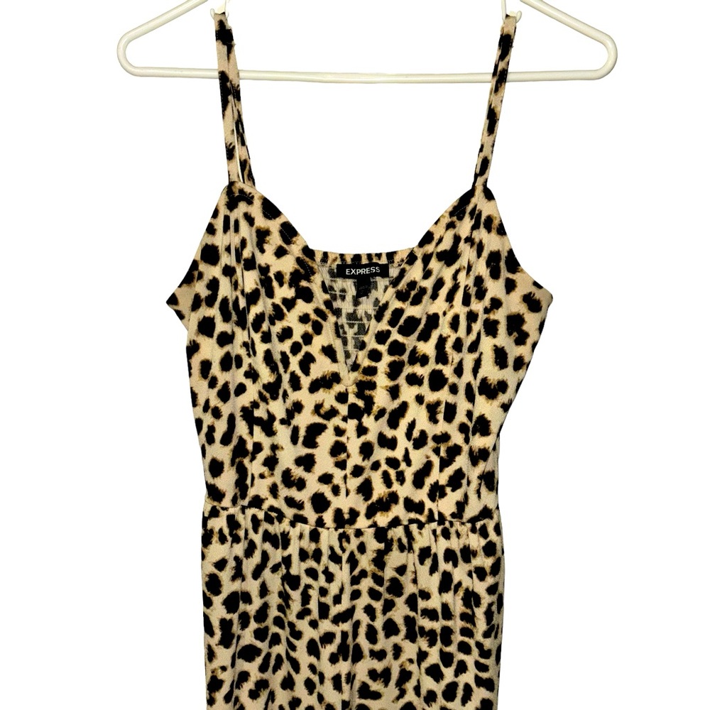 Express Cheetah Print Long Bodysuit